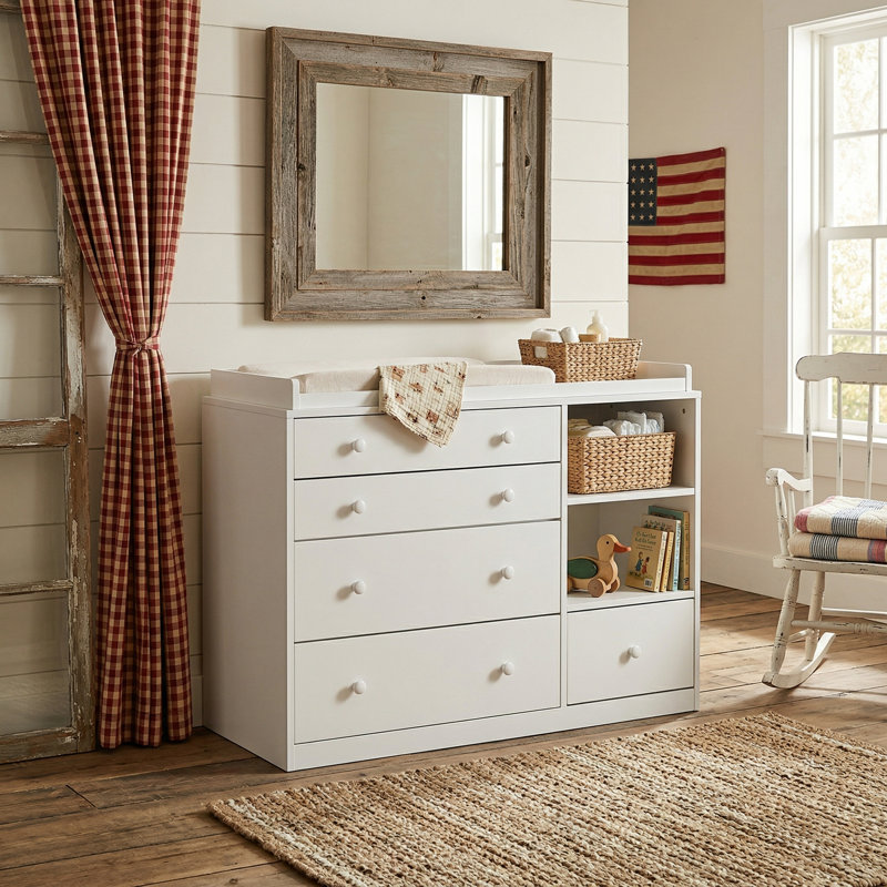 Isabelle & Max™ Mamie 5-Drawer White Baby Changing Table Dresser